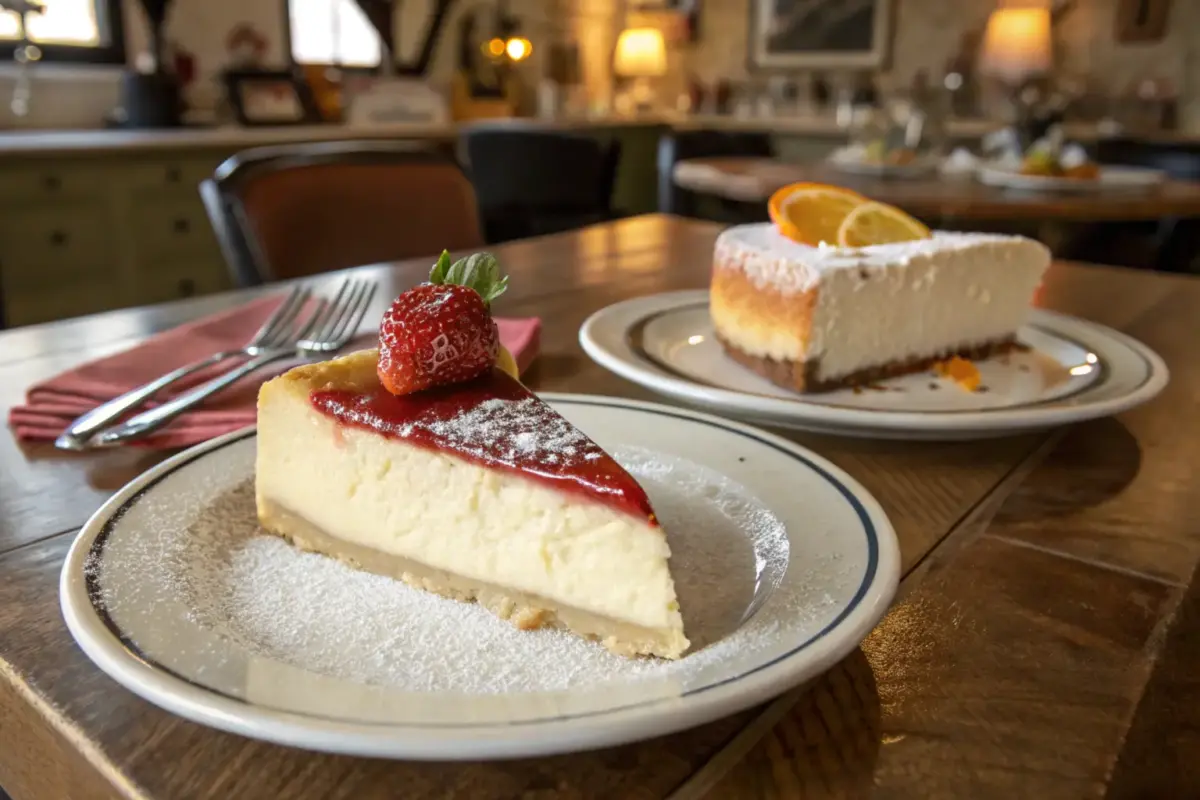 Difference between New York cheesecake and Italian cheesecake