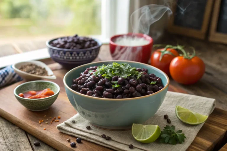 Why do black beans turn purple