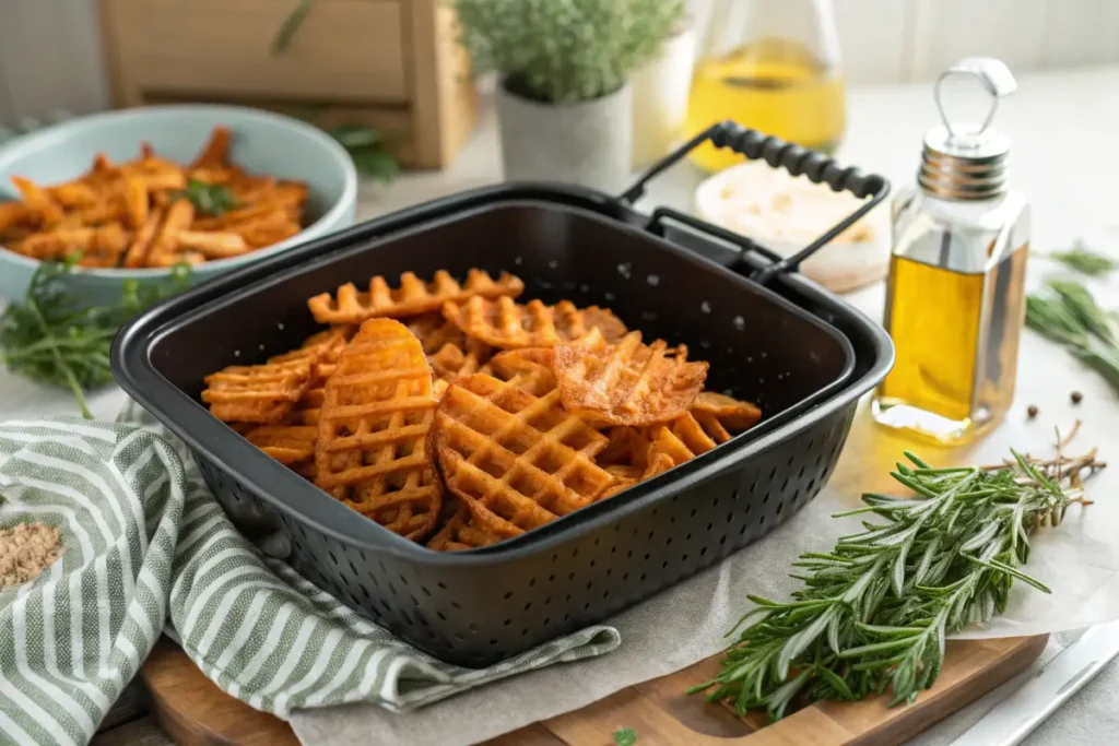 Cooking Methods for Healthier Sweet Potato Waffle Fries