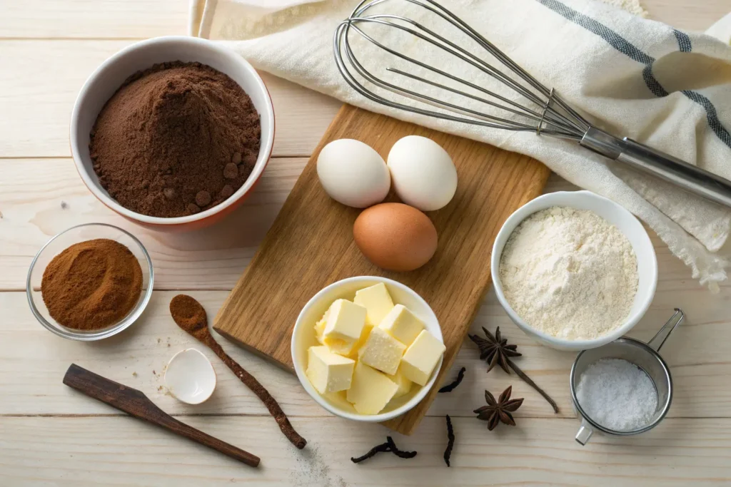 Essential Ingredients for Chocolate Pound Cake