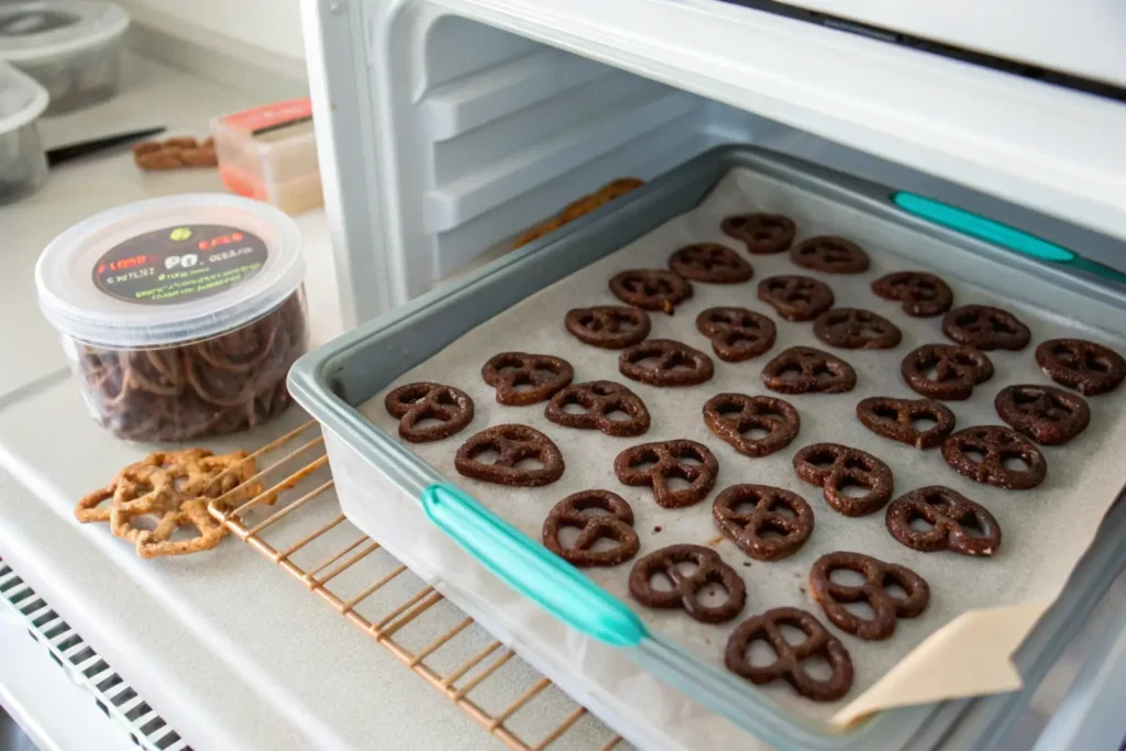 Freezing Chocolate-Covered Pretzels for Extended Storage