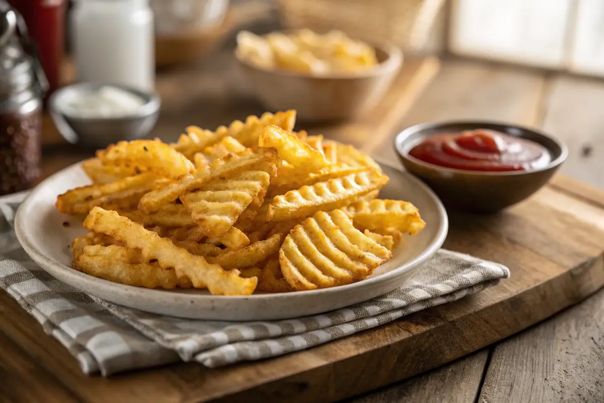 How long does it take to air fry waffle fries