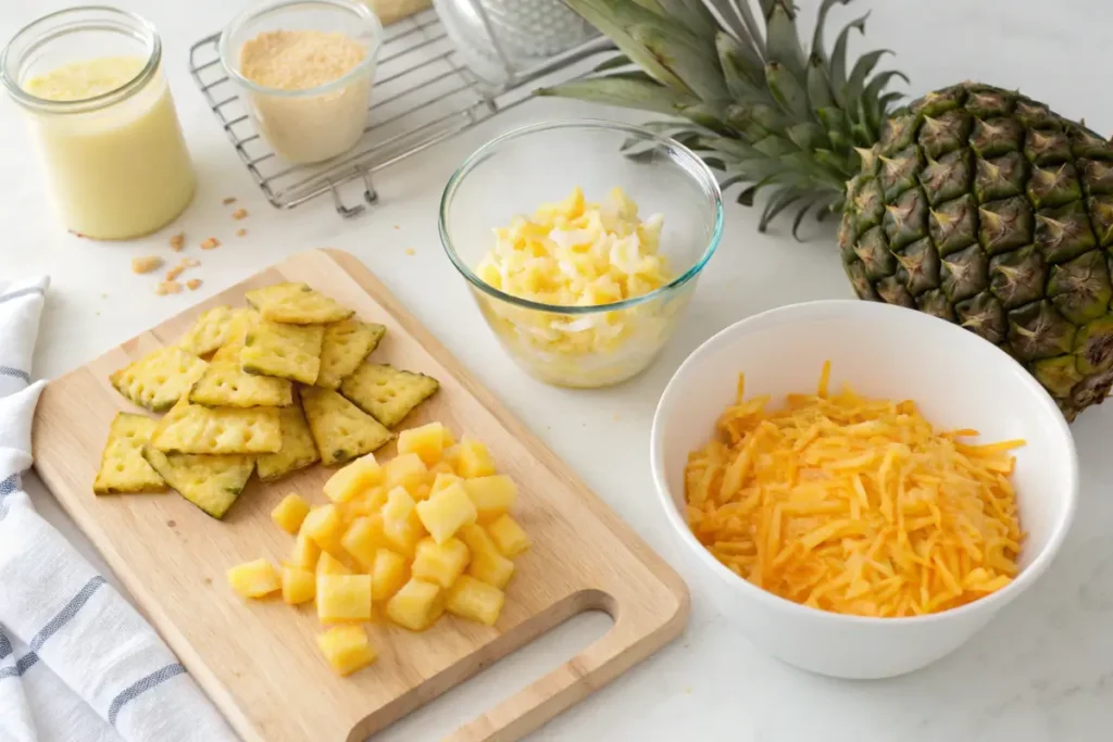 Ingredients For pineapple casserole