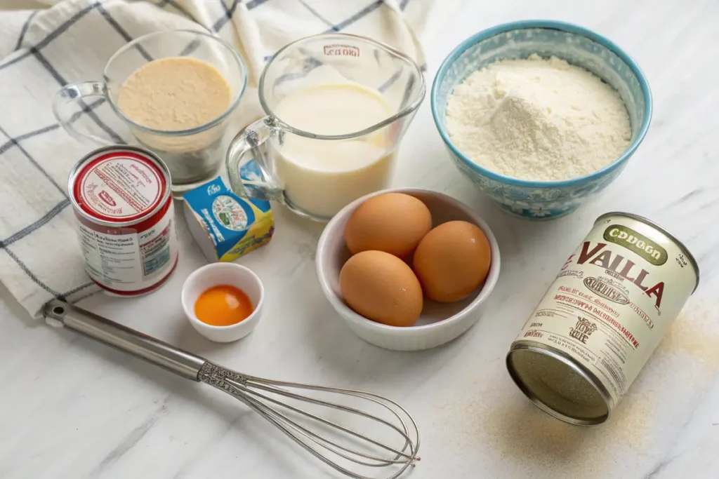 Ingredients for a Classic Quesillo