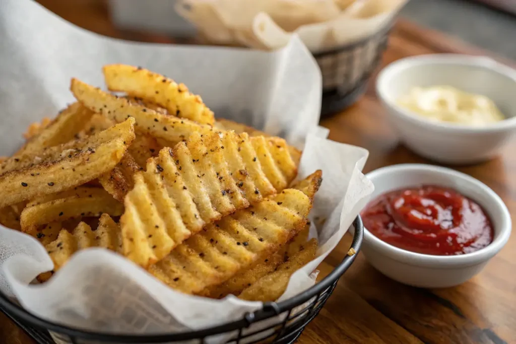 Serving Suggestions for Air-Fried Waffle Fries