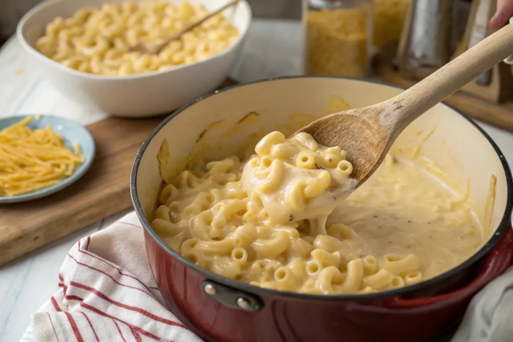 Step by Step Mac and Cheese Dish with Too Much Cheese