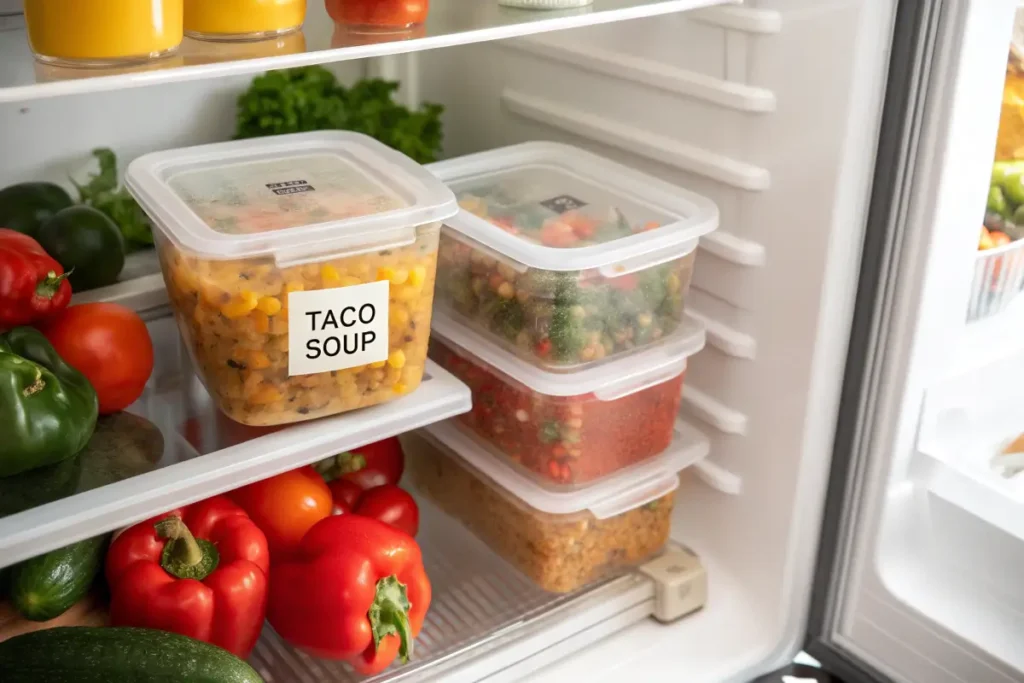 Storing Homemade Taco Soup Safely