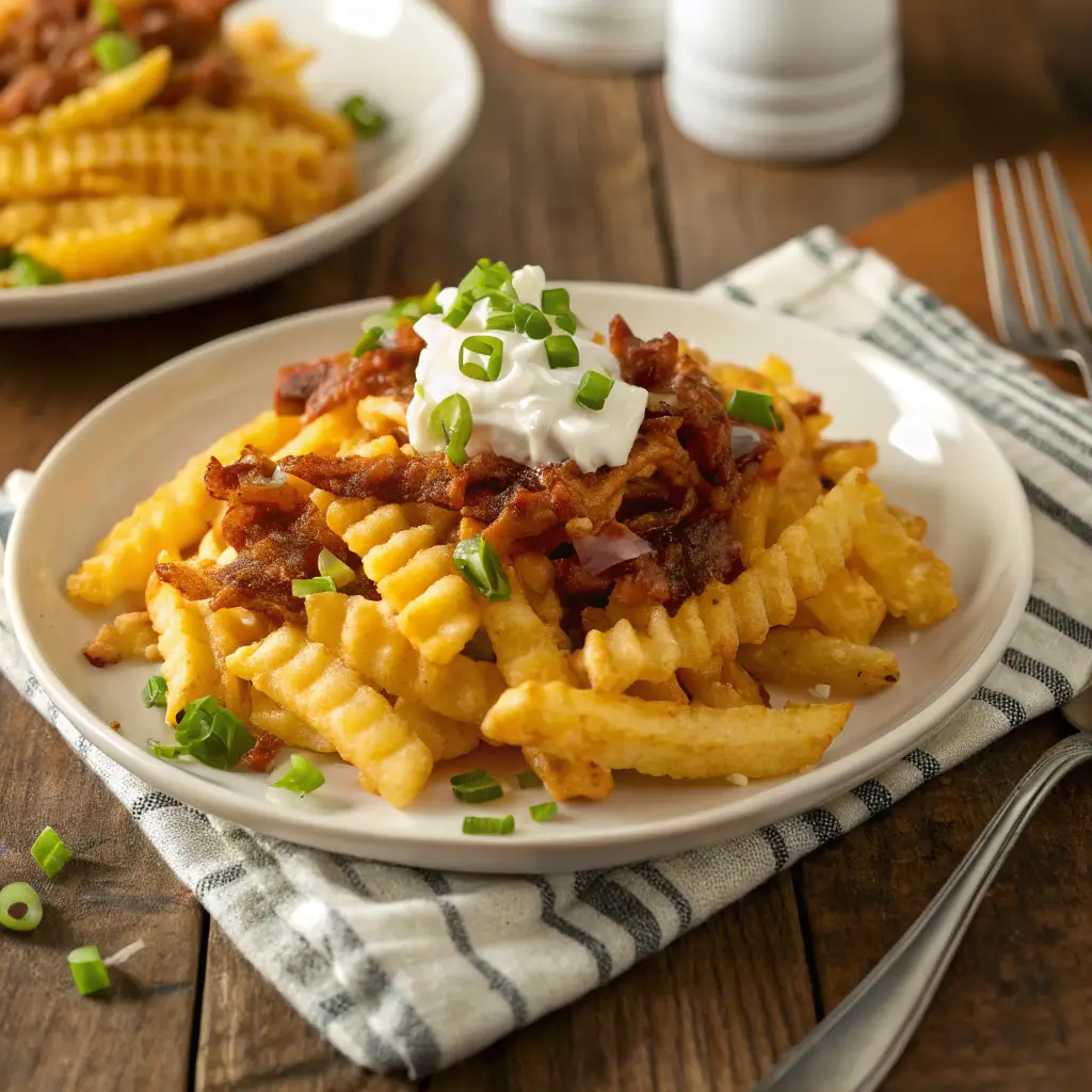 Turning Waffle Fries into a Loaded Snack