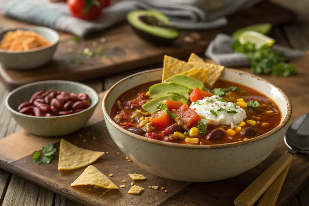 What can you add to taco soup to make it less spicy