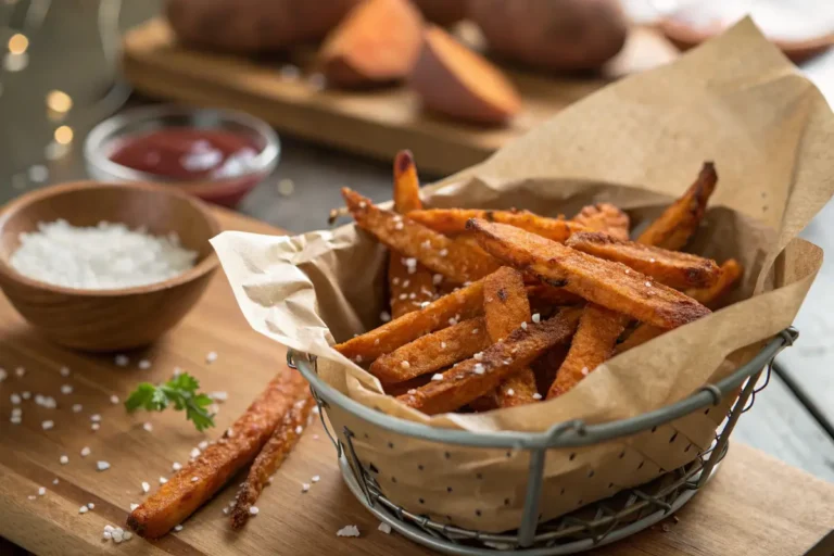 Why do you need to soak sweet potatoes before frying