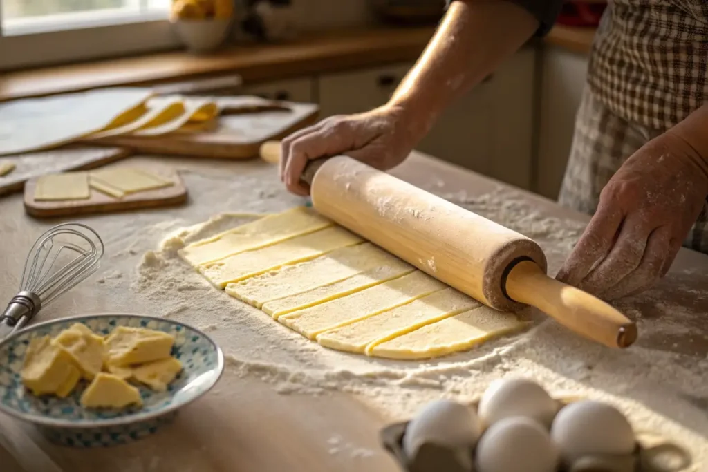 laminated dough cinnamon danish