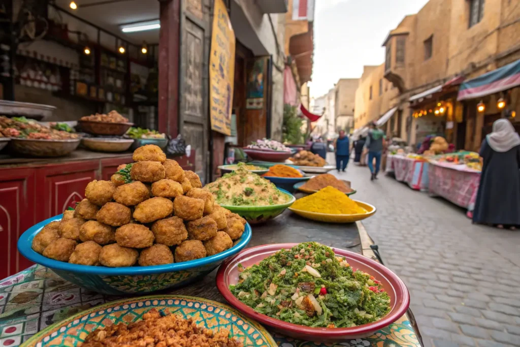 maakouda in table of morrocan street