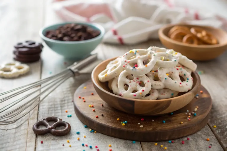 white chocolate covered pretzels